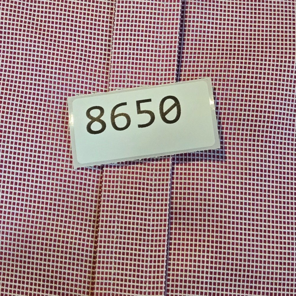 Charles Tyrwhitt Dress Shirt Red White Check Non Iron Extra Slim 16 / 34 French - Picture 11 of 11